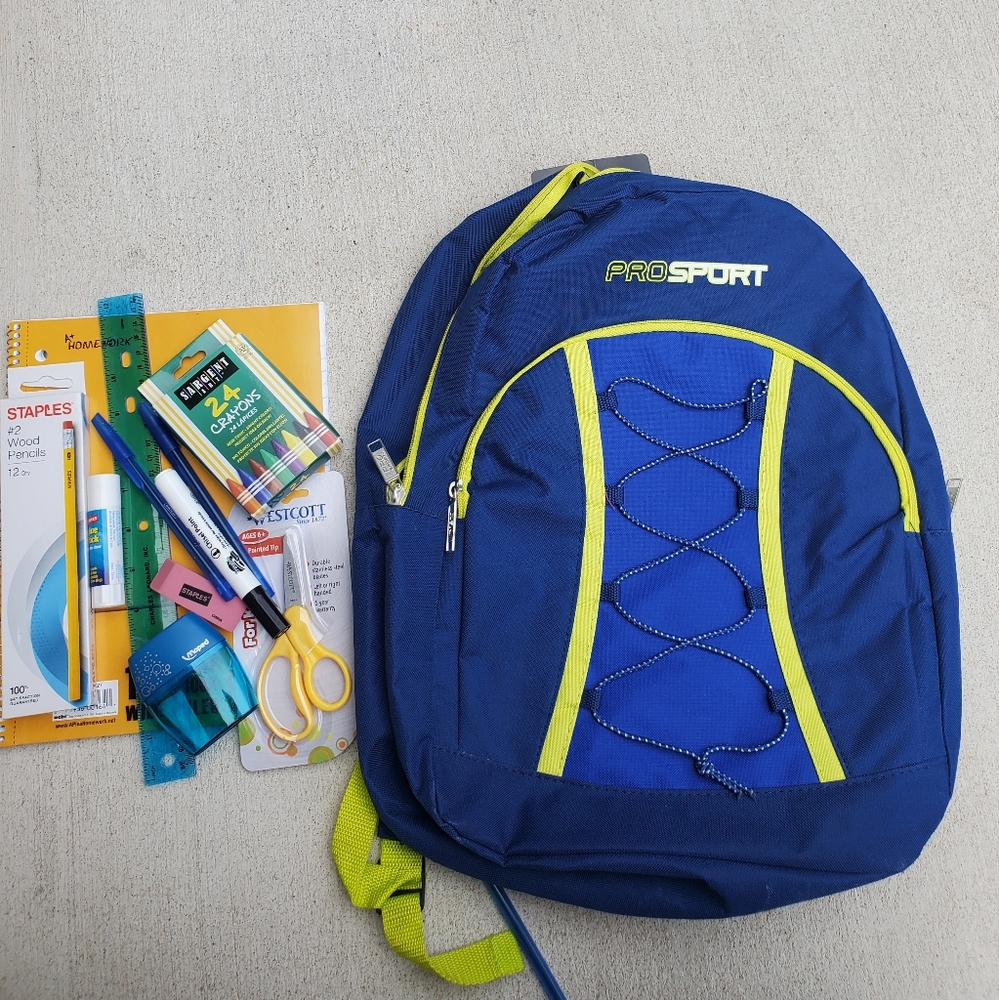 Backpack with supplies NEW